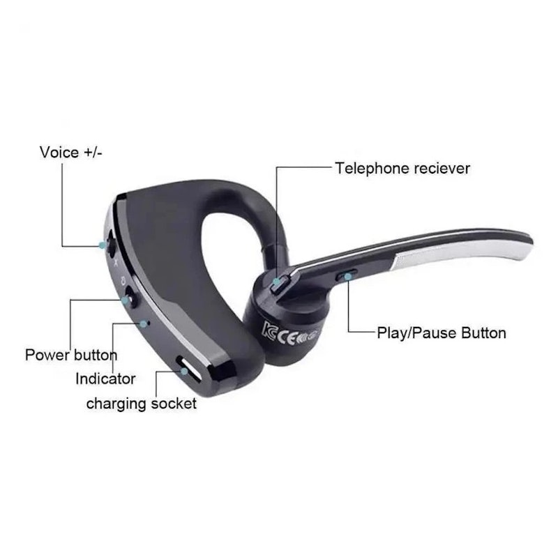 V8 Wireless Earphone Business Handsfree 4