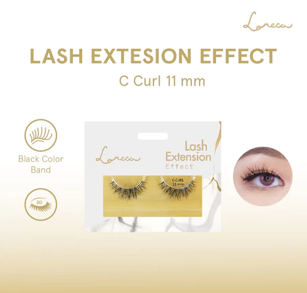 Graha Bahtera Mulia Loreca Lash Extension Effect C Curl 11 mm