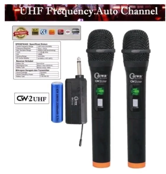 Towada Audio Aiwa Professional Universal Microphone CW-02UHF