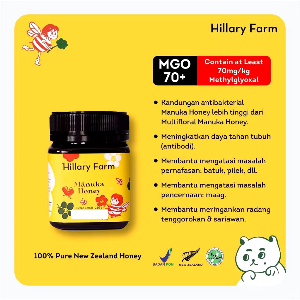 Hasindo Boga Indonesia Hillary Farm Manuka Honey 