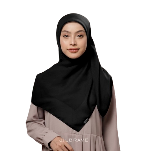 Jilbrave Nasya Polycotton Premium Hijab Square