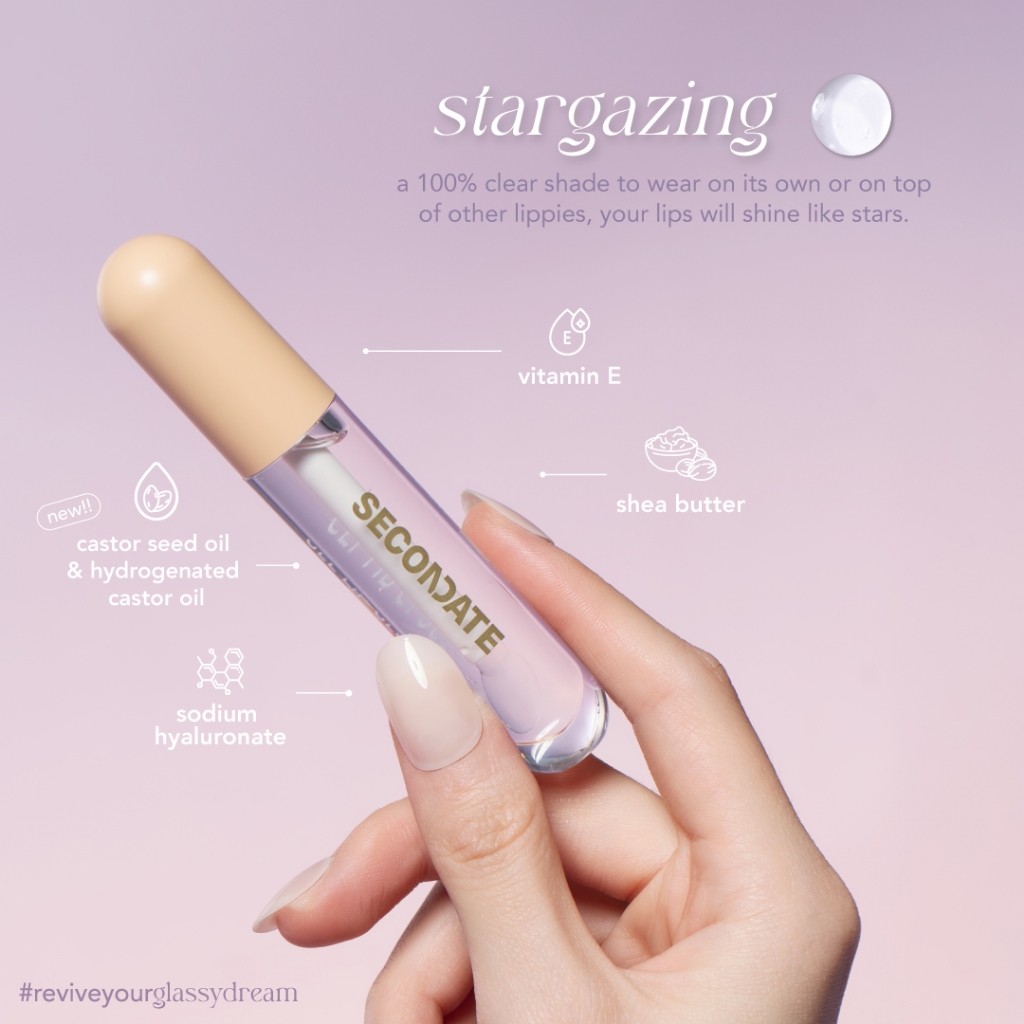 Secondate Gel Lip Gloss in Stargazing