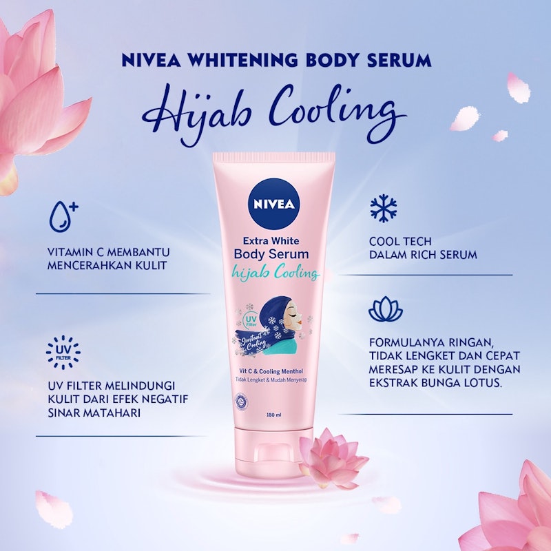 Nivea Extra Bright Hijab Cooling Body Serum 3