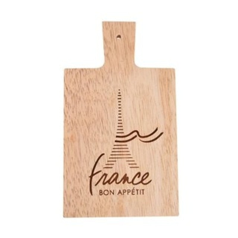 Rectangle Stamping France Wooden Paddle Mini Cutting Board 1