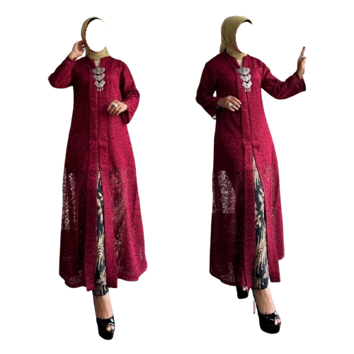 Setelan Kebaya Modern Long Tunik Model FLoy