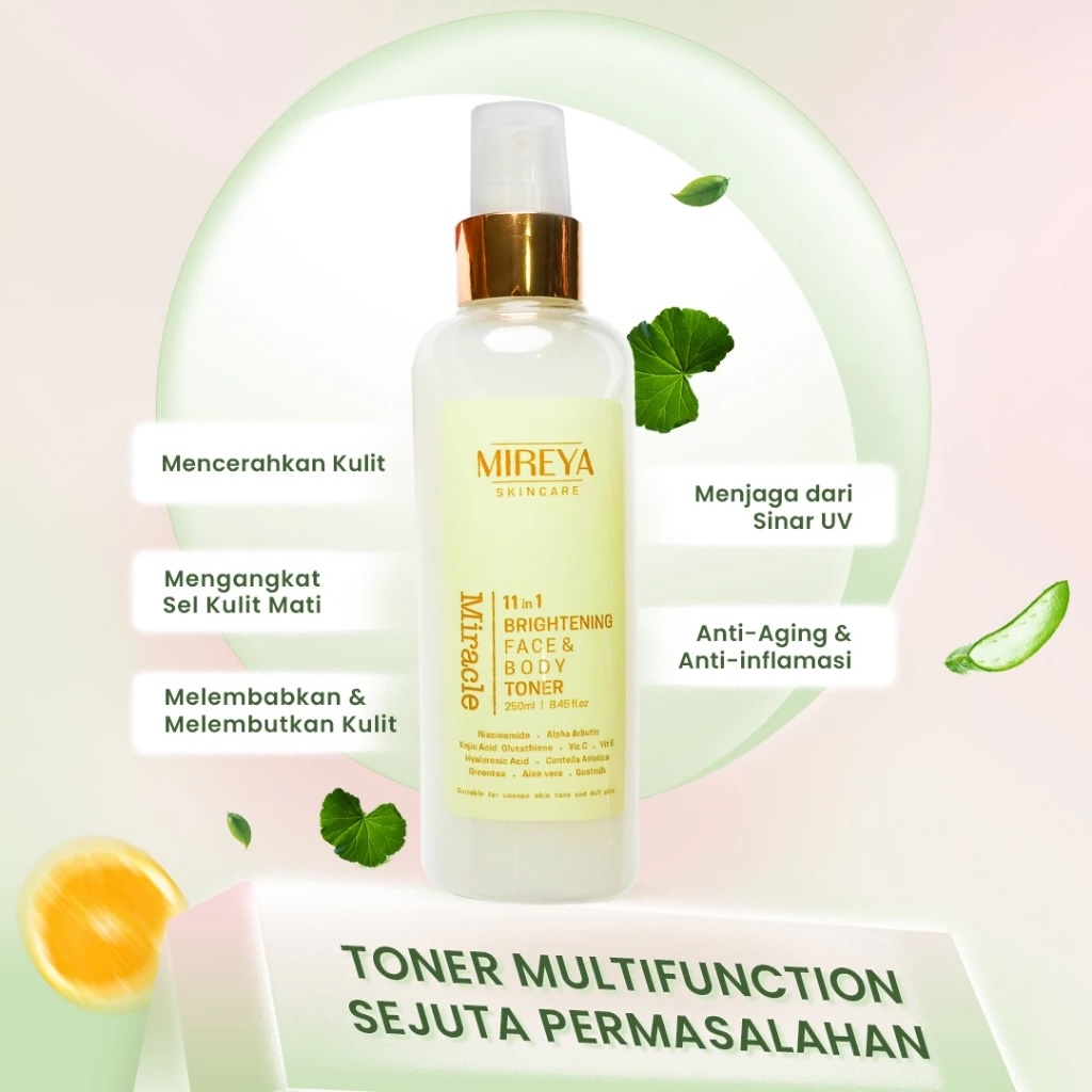 Indokarisma Parvaiz Makmur Mireya 11 in 1 Miracle Brightening Face & Body Toner