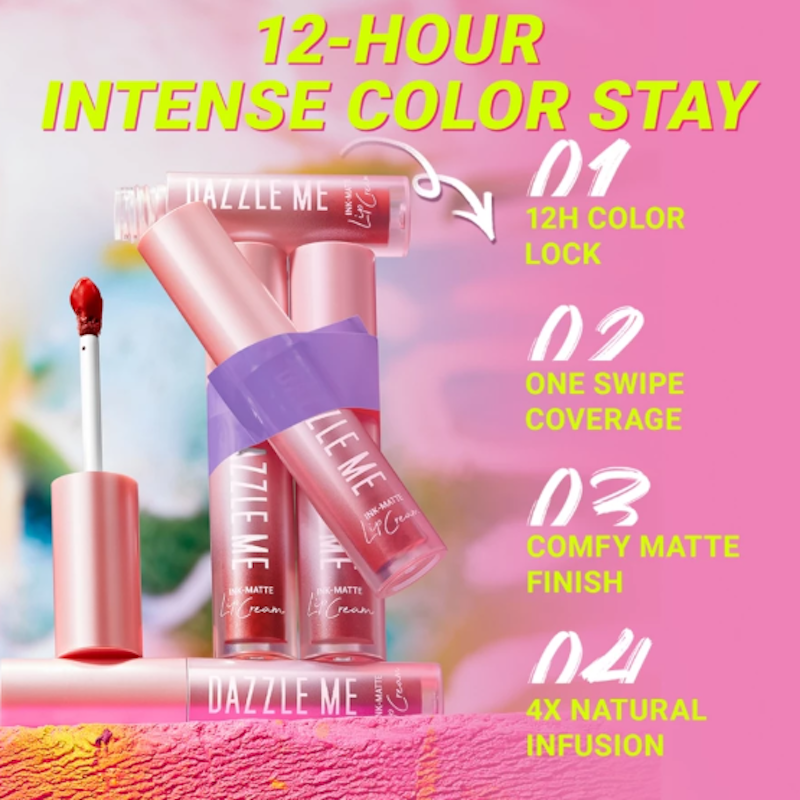 Ink-Matte Lip Cream P01 Peach-Ink 4