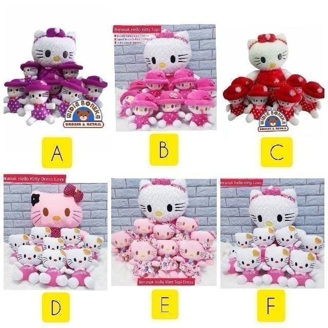Boneka Beranak Hello Kitty Jumbo dan Hello Kitty Mini 5