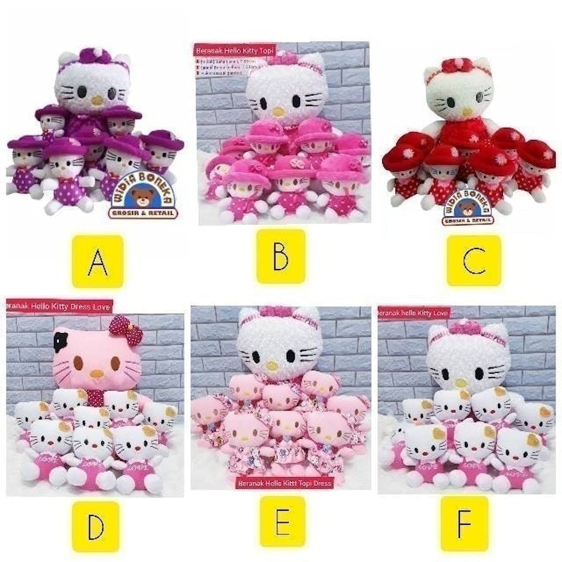 Boneka Beranak Hello Kitty Jumbo dan Hello Kitty Mini 5
