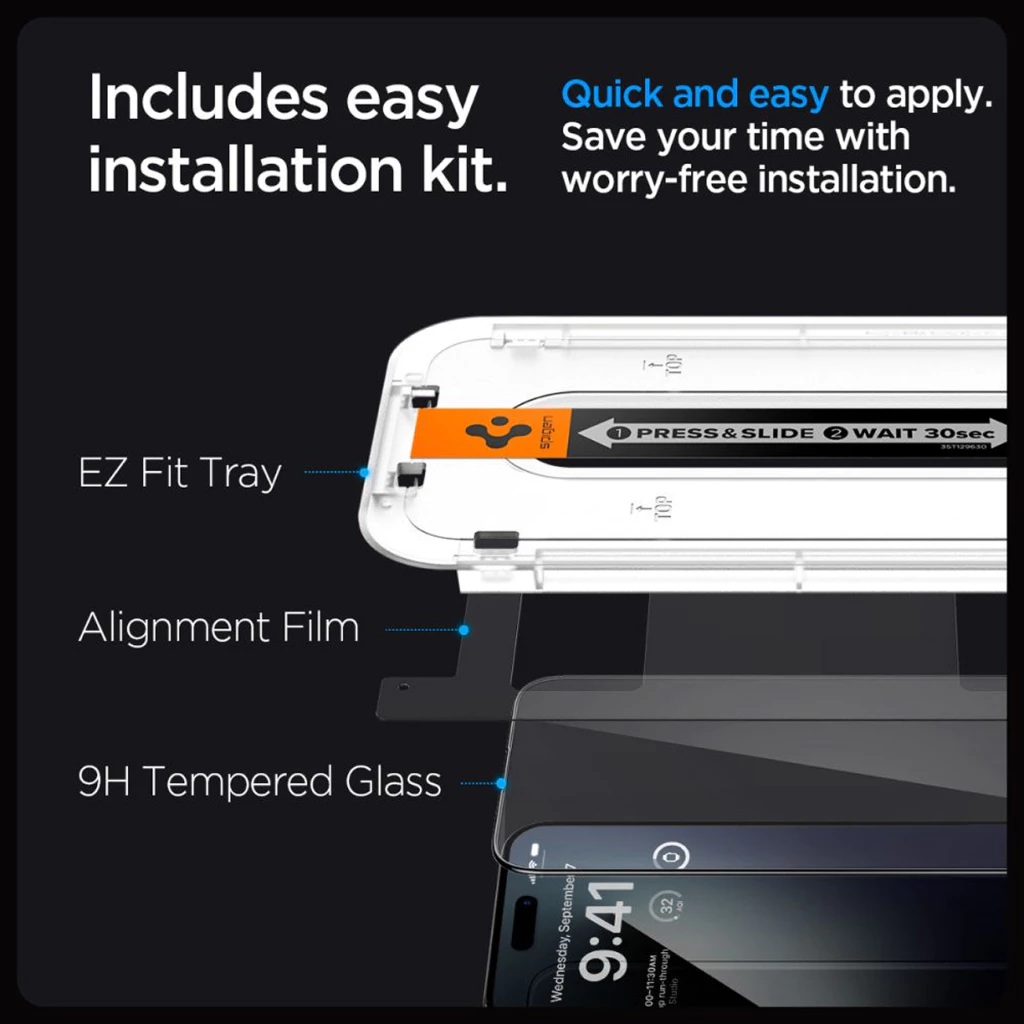 Spigen Spigen Glas tR EZ Fit Tempered for iPhone