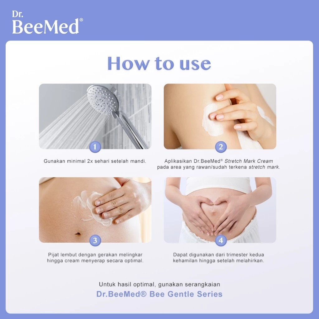 Docbee Deca Indonesia Dr.BeeMed Stretch Mark Cream 