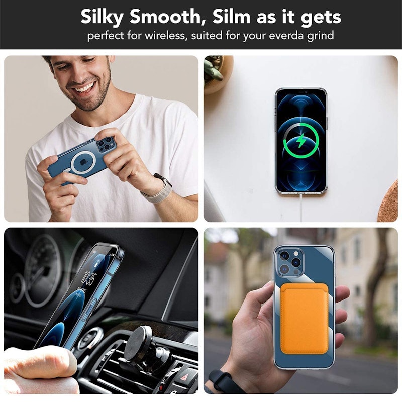 Amino Magnetic Case Clear Hybrid Bumper Casing