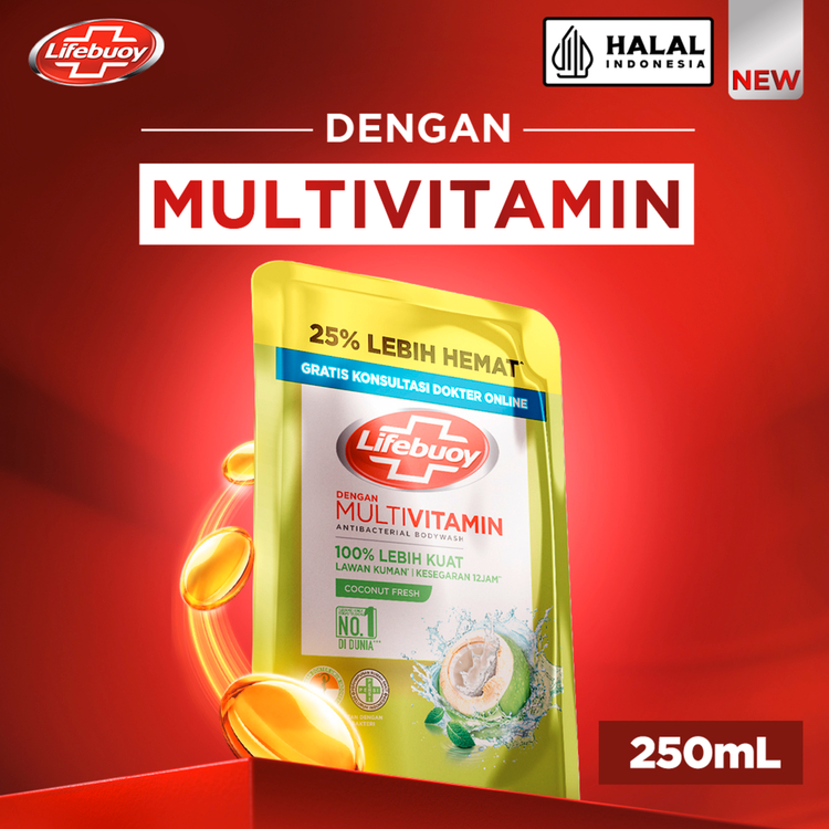 Lifebuoy Sabun Anti Bakteri Coconut Fresh