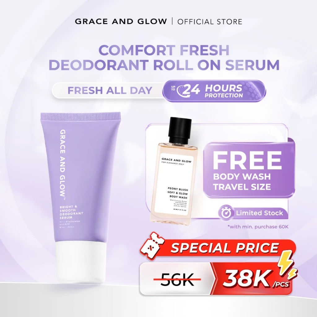 Shanghai Ayara Cosmetics Grace and Glow Bright & Smooth Deodorant Serum