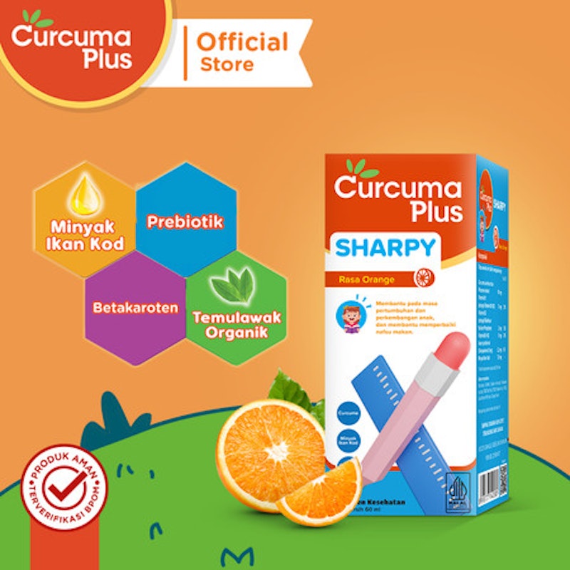Curcuma Plus Sharpy Rasa Jeruk 2