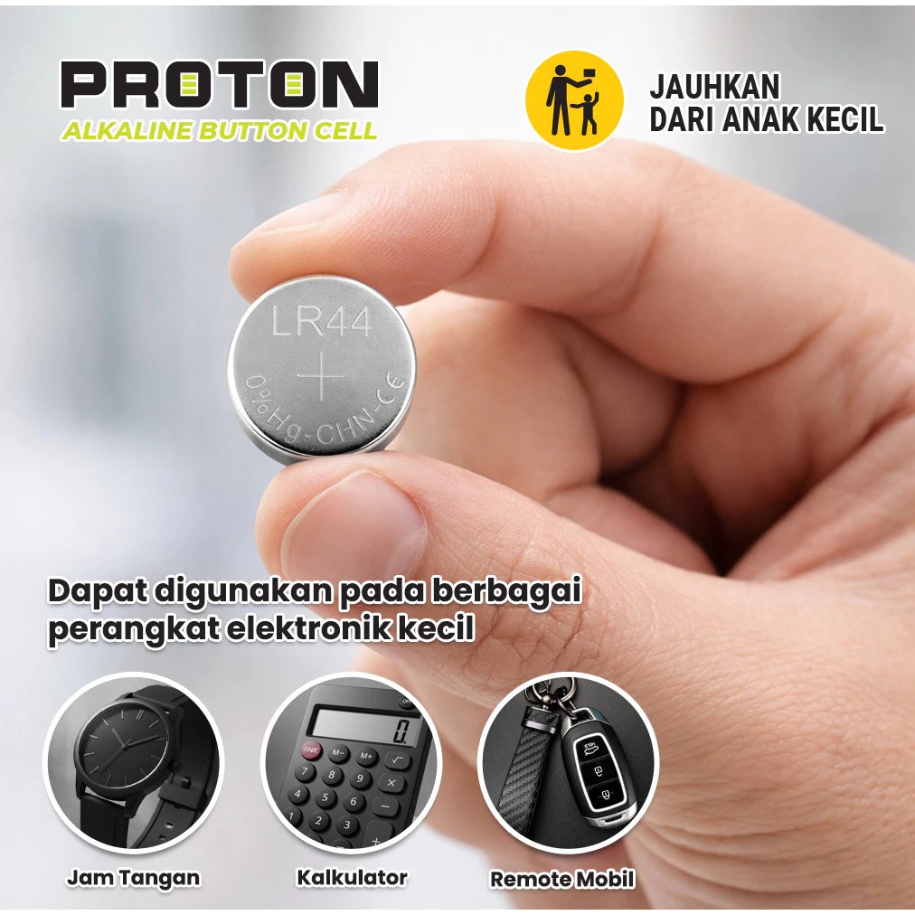 Proton LR44 Alkaline Button Cell 3
