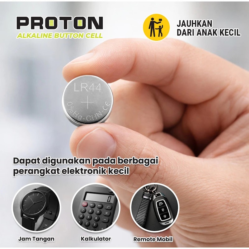 Proton LR44 Alkaline Button Cell 3