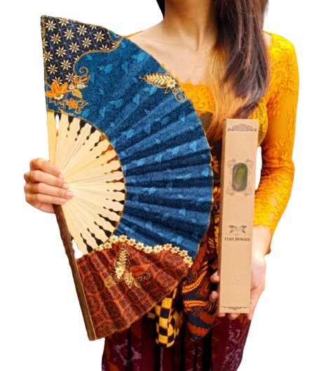 Craft Dewata Kipas Batik Khas Bali 33 cm
