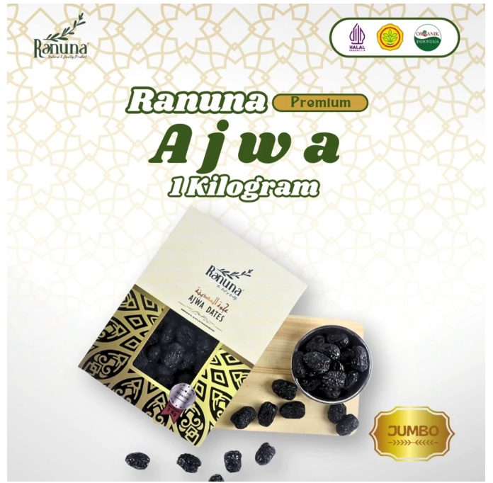 Ranuna Ajwa Dates 1 kg