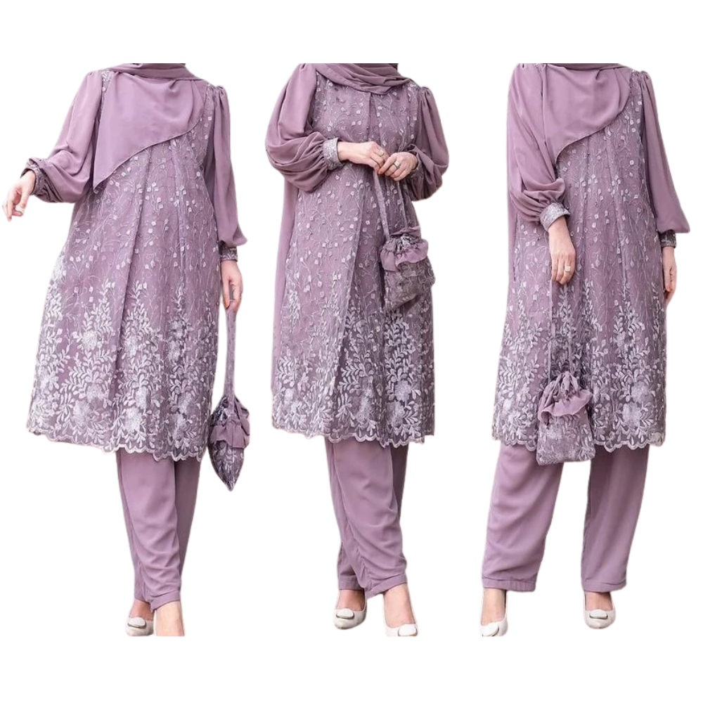 Vallina Outfit Vallina Outfit Lexi One Set Brokat Long Tunic