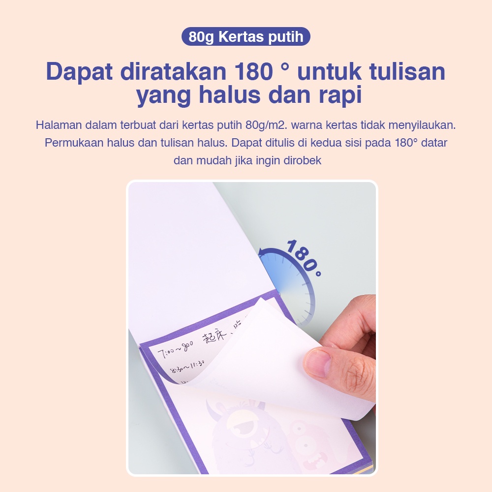 Deli Buku Memo 100 Lembar Sampul PET 