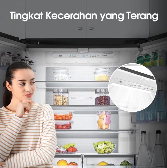 Hisense International Hisense Kulkas 4 Pintu 507L White RQ561N4IWU