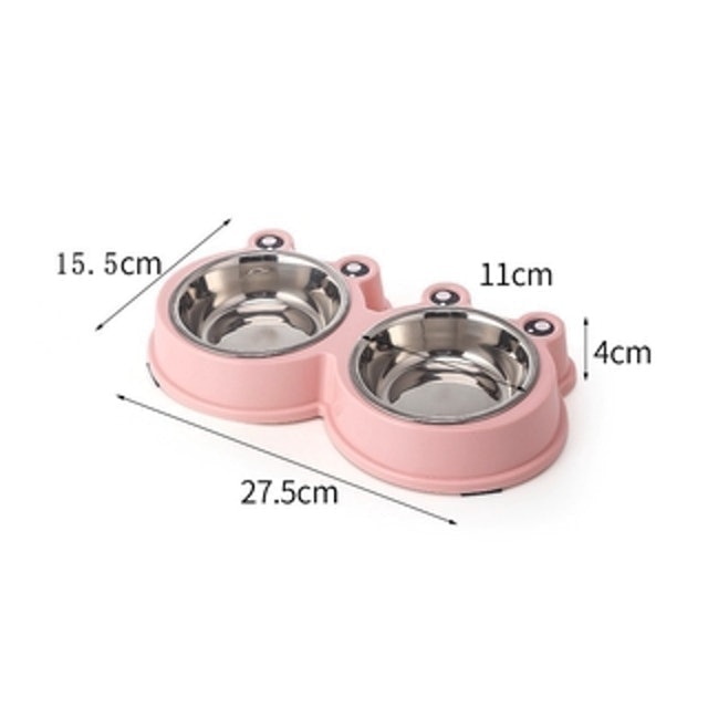  Mangkuk makan bentuk kodok 2 sekat