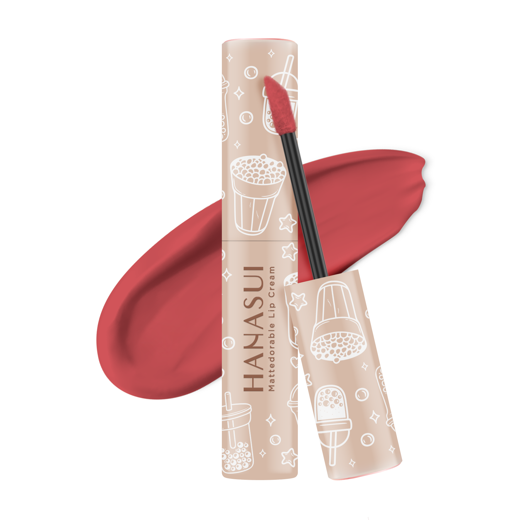 6 Rekomendasi Lip Cream Hanasui Boba Terbaik  3