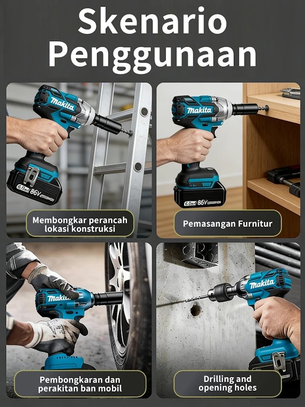 Makita Cordless Impact Wrench 880 Nm 4