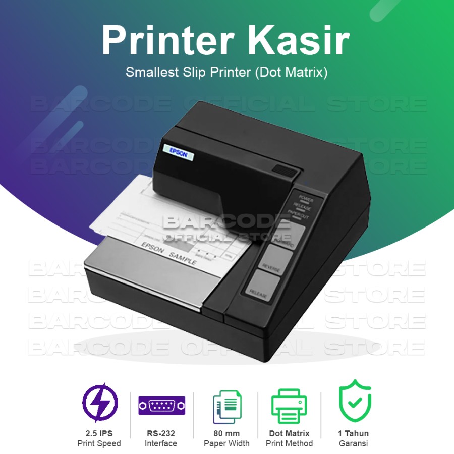 Epson Epson Impact Dot Matrix Slip Printer TM-U295