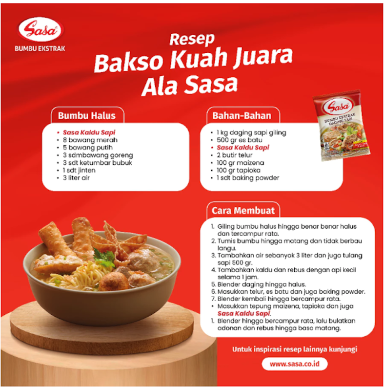 Sasa Bumbu Kaldu Sapi 250 g 2