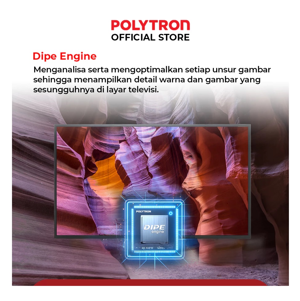 Hartono Istana Teknologi Polytron 43" Smart TV PLD-43CV8869