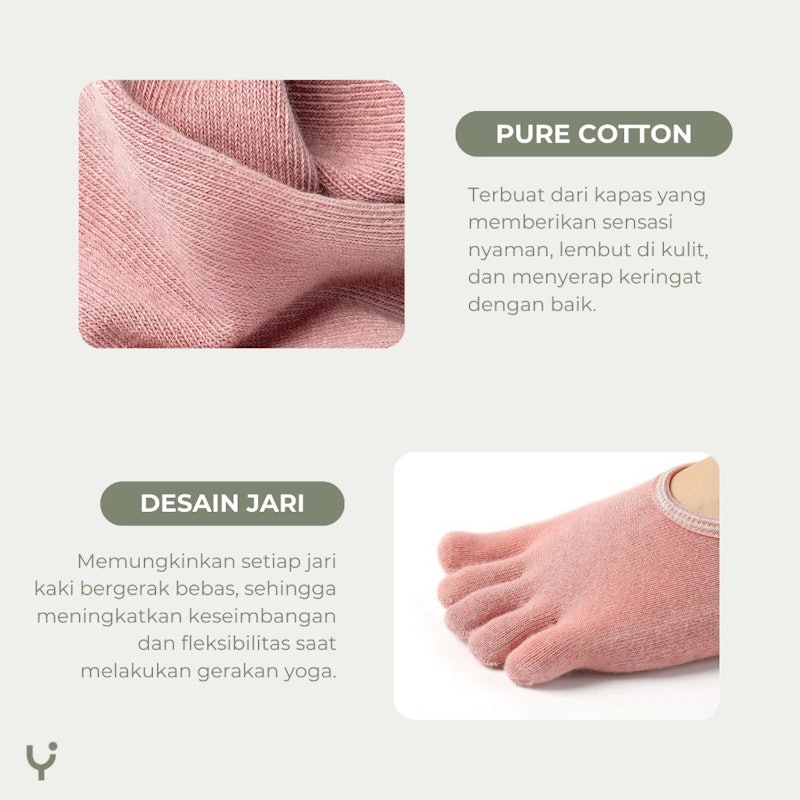 YOURA Kaos Kaki Olahraga Anti Slip Dewasa