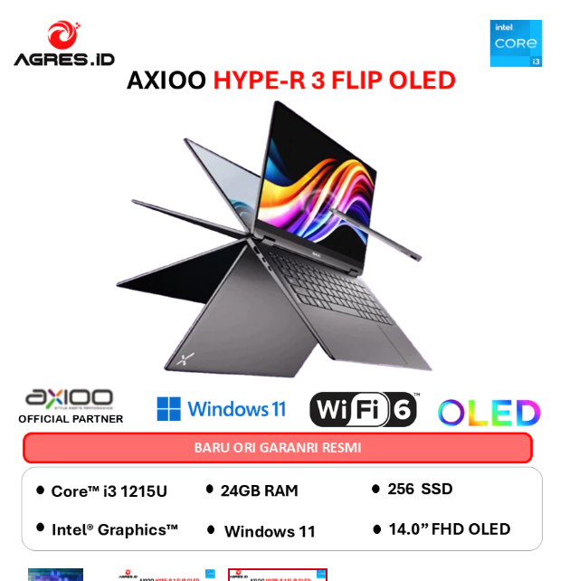 Axioo Hype R 3 Flip OLED