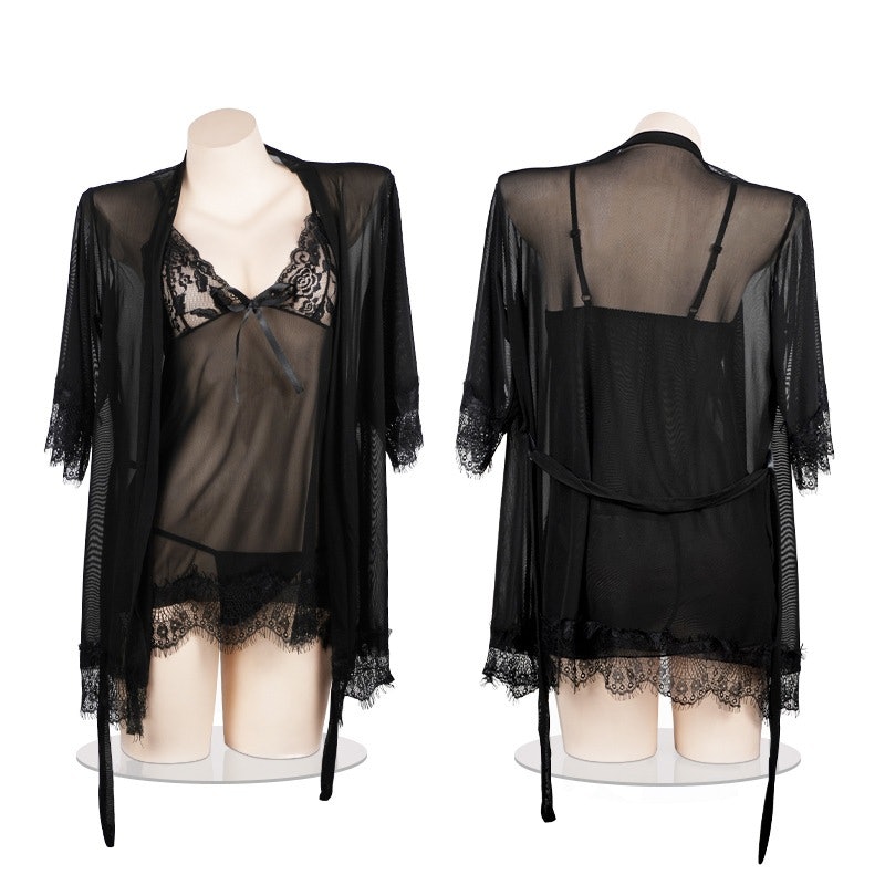 MISS'O Set Lingerie Kimono 3