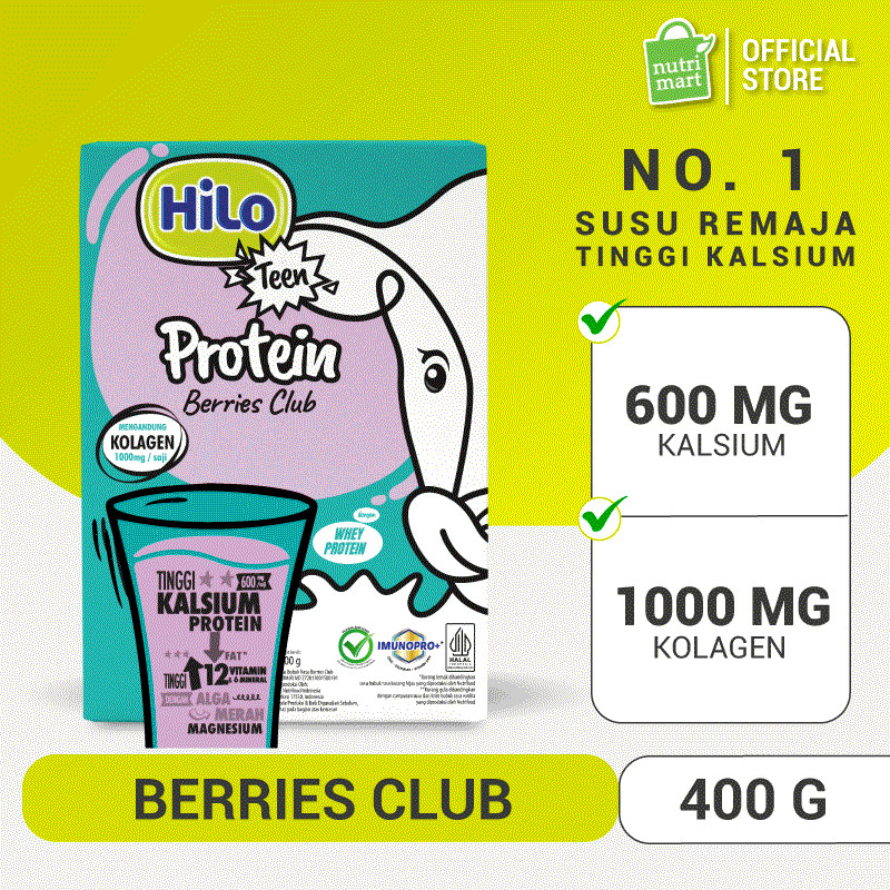 Nutrifood Indonesia HiLo Teen+ Collagen Berries Club 