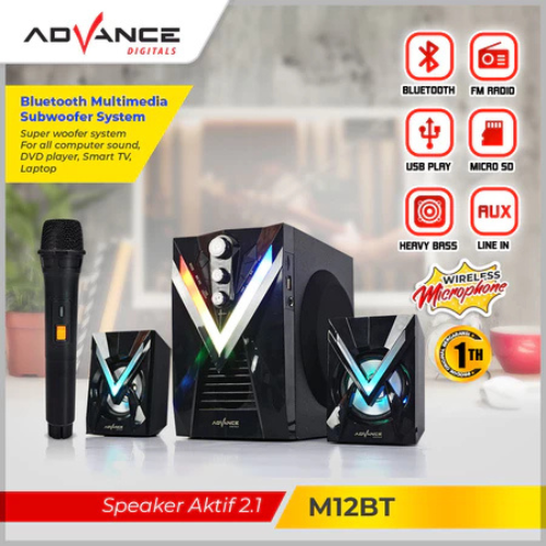 Advance Digitals Advance Speaker 2.1 Active Speaker M12BT