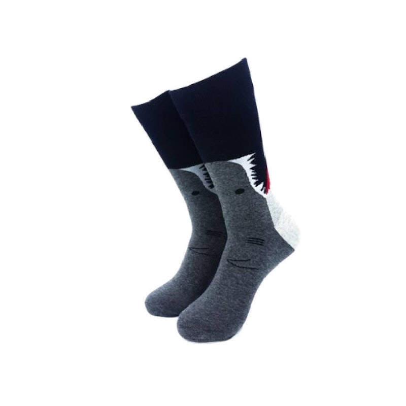 CoolDeSocks Great White Bite Socks 1