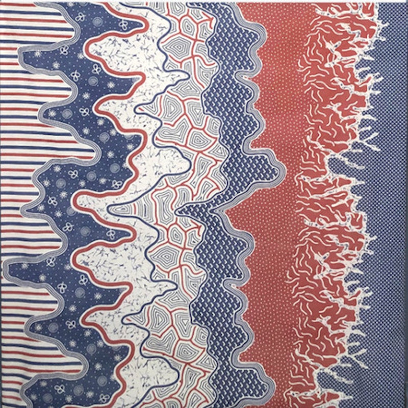 Batik Trusmi Kain Batik Motif Kombinasi Garis Akar ALS 2