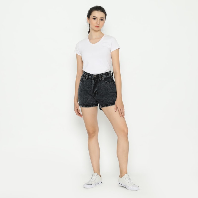 Hot Pants High Waist Jeans Wanita 5