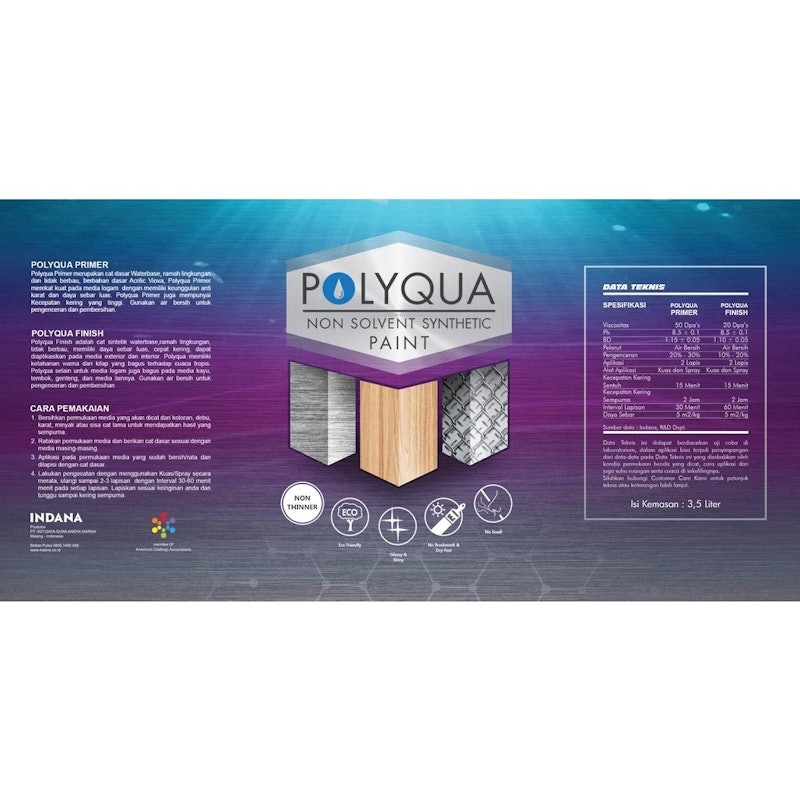 POLYQUA Non Solvent Synthetic Paint 2