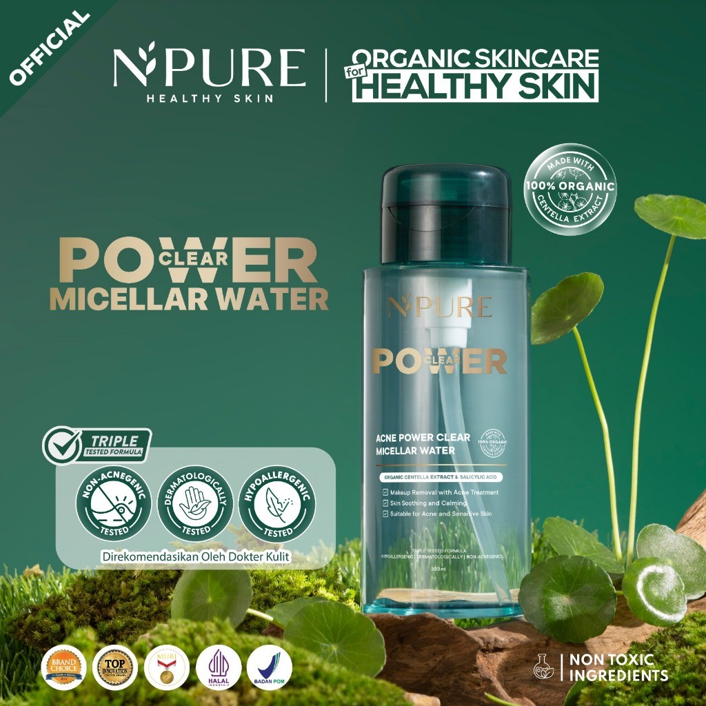 Penta Natural Kosmetindo N'PURE Acne Power Clear Micellar Water