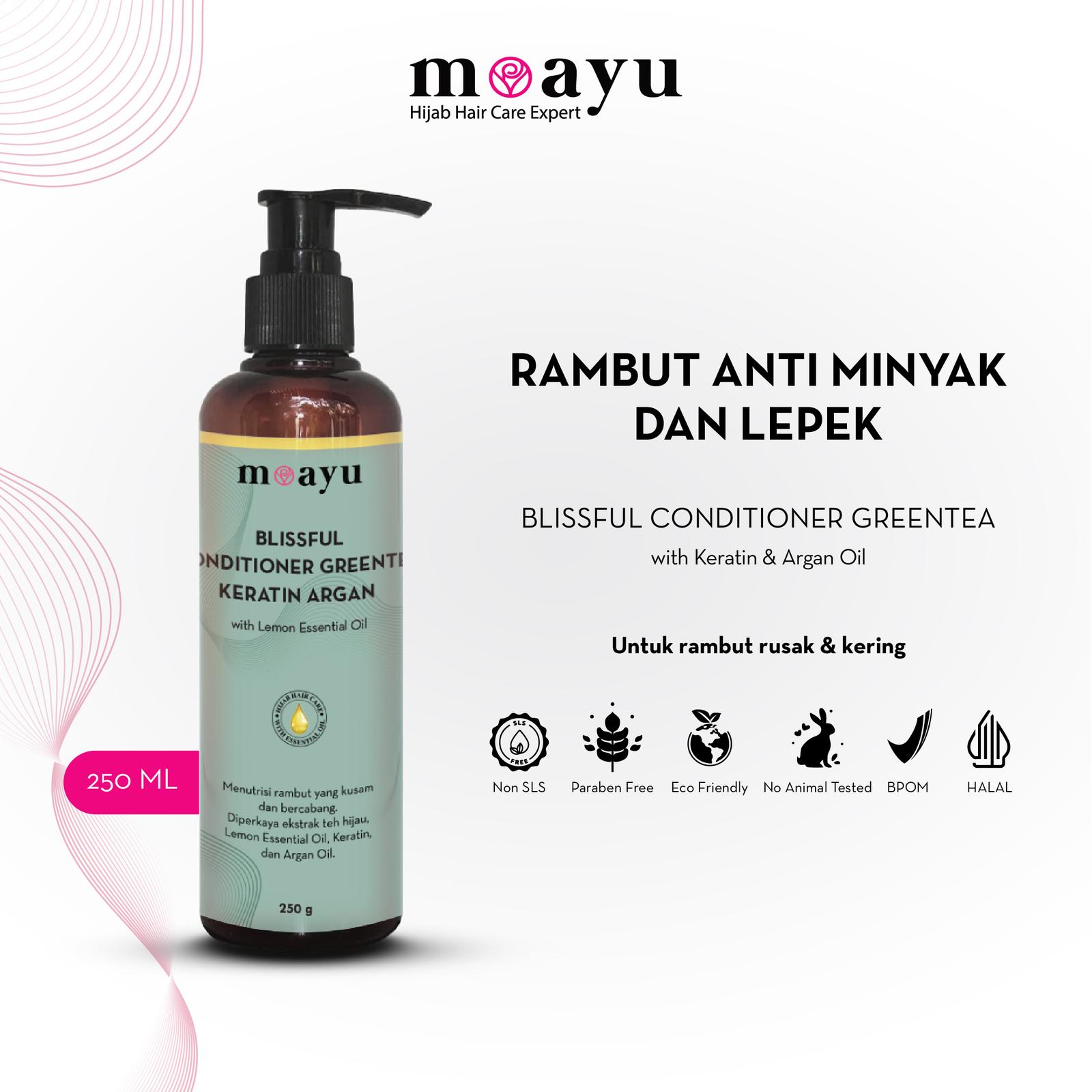 Mozlima Cantika Moayu Refreshing Green Tea Keratin Argan Shampoo