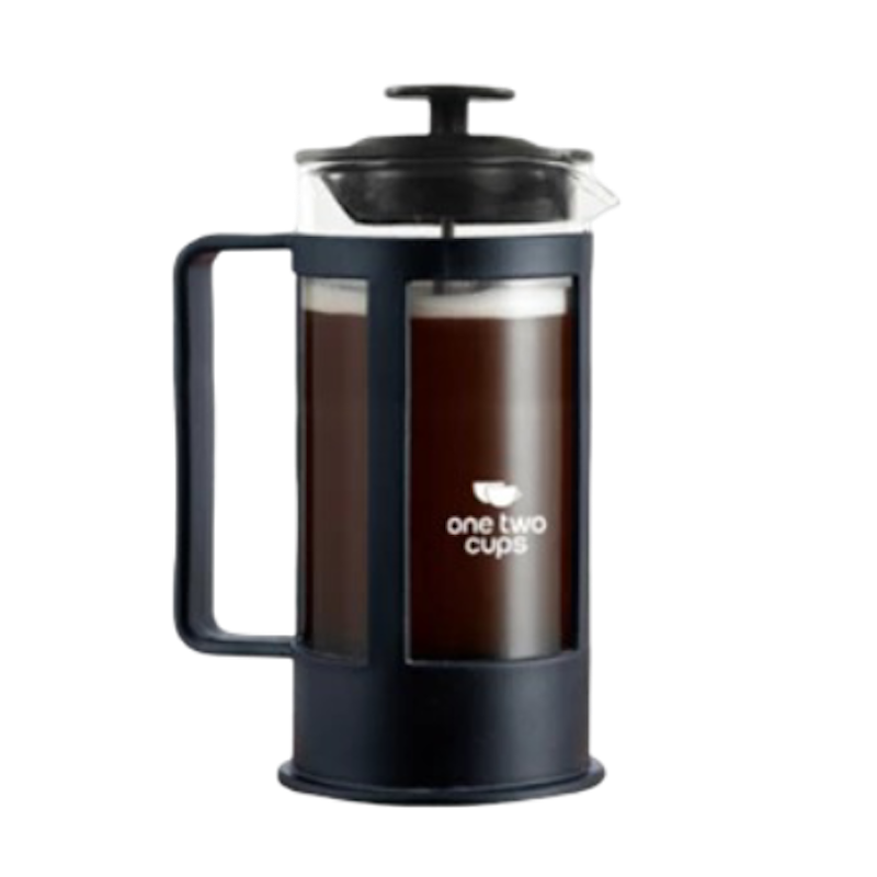 One Two Cups French Press Coffee Maker Pot Plunger Borosilicate 1