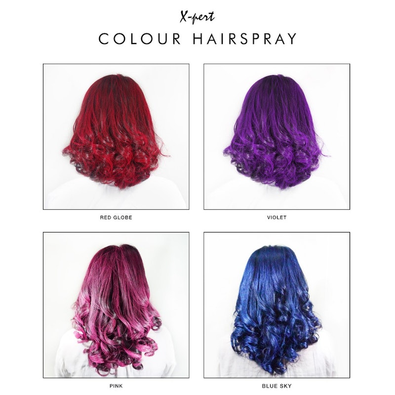 X-Pert Colour Hair Spray Glitter Silver 3