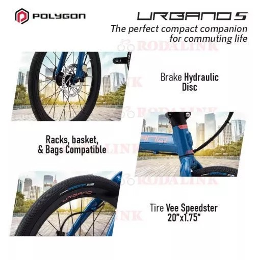 Insera Sena Polygon Urbano 5 Folding Bike