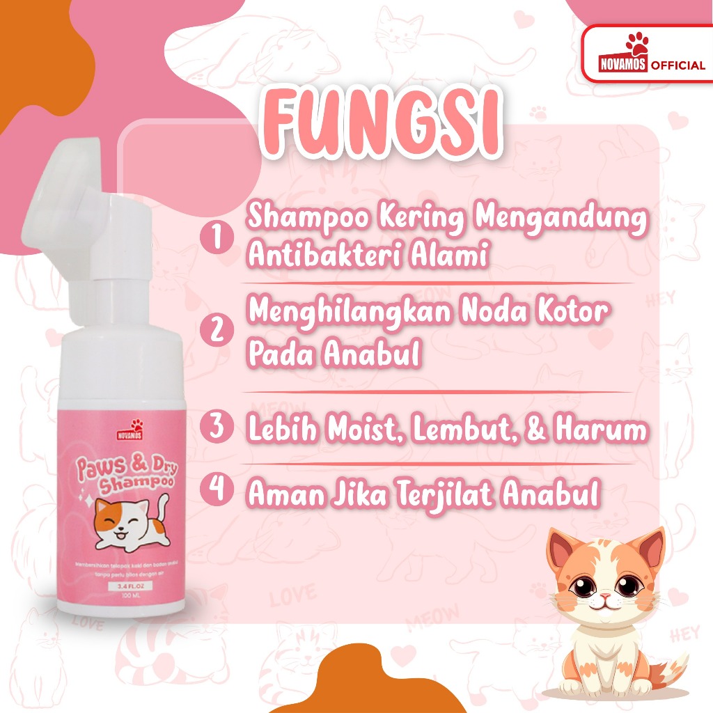 Giri Wara Nusantara NOVAMOS Paws & Dry Shampoo