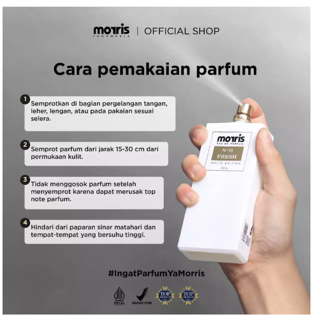 Aroma Prima Livindo Morris Eau De Parfum N-18 Fresh White Edition