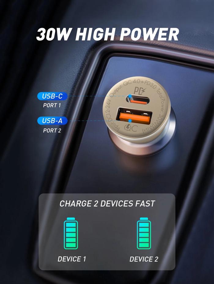 LDNIO Car Charger 30 Watt 4
