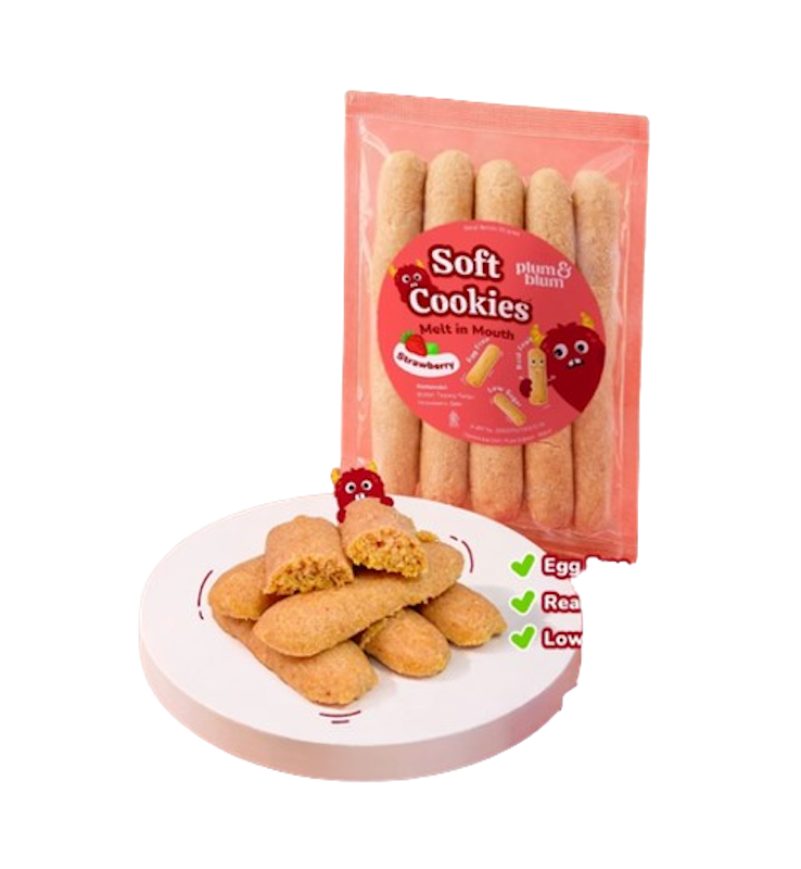 Plum & Blum Soft Cookies Strawberry 1